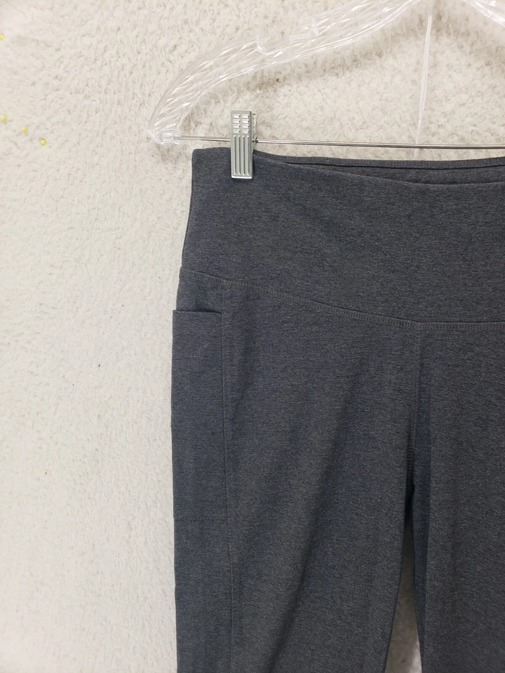 French Laundry Women Leggings Medium Gray Cotton Blend Pull On Side Pockets - Image 2 of 4