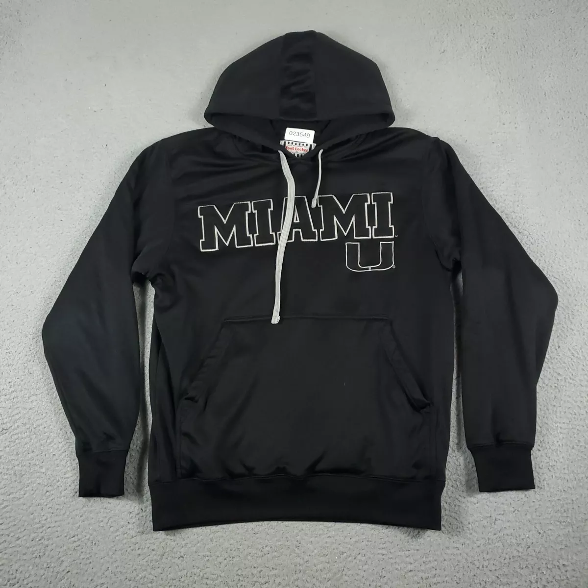 Miami Hurricanes UM Sweater Men Medium Black Hoodie Sweatshirt