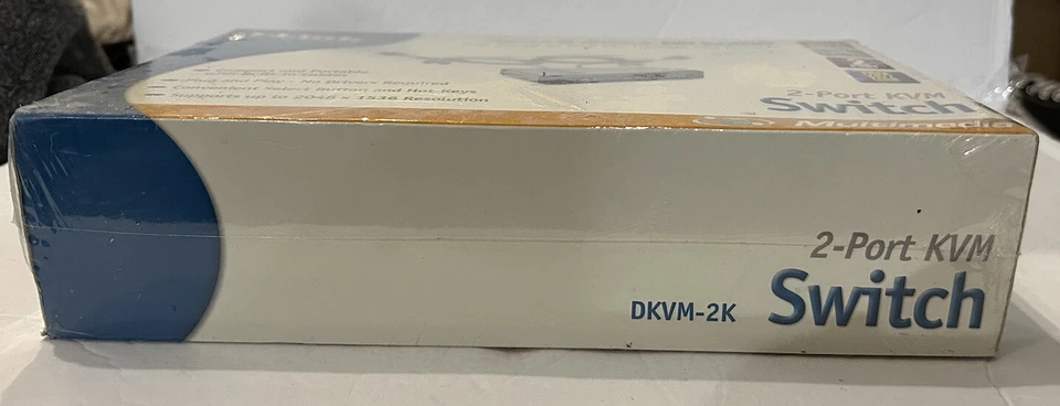 D-Link DKVM (DKVM-2U) 2-Ports External KVM switch USB SEALED - Image 3 of 4