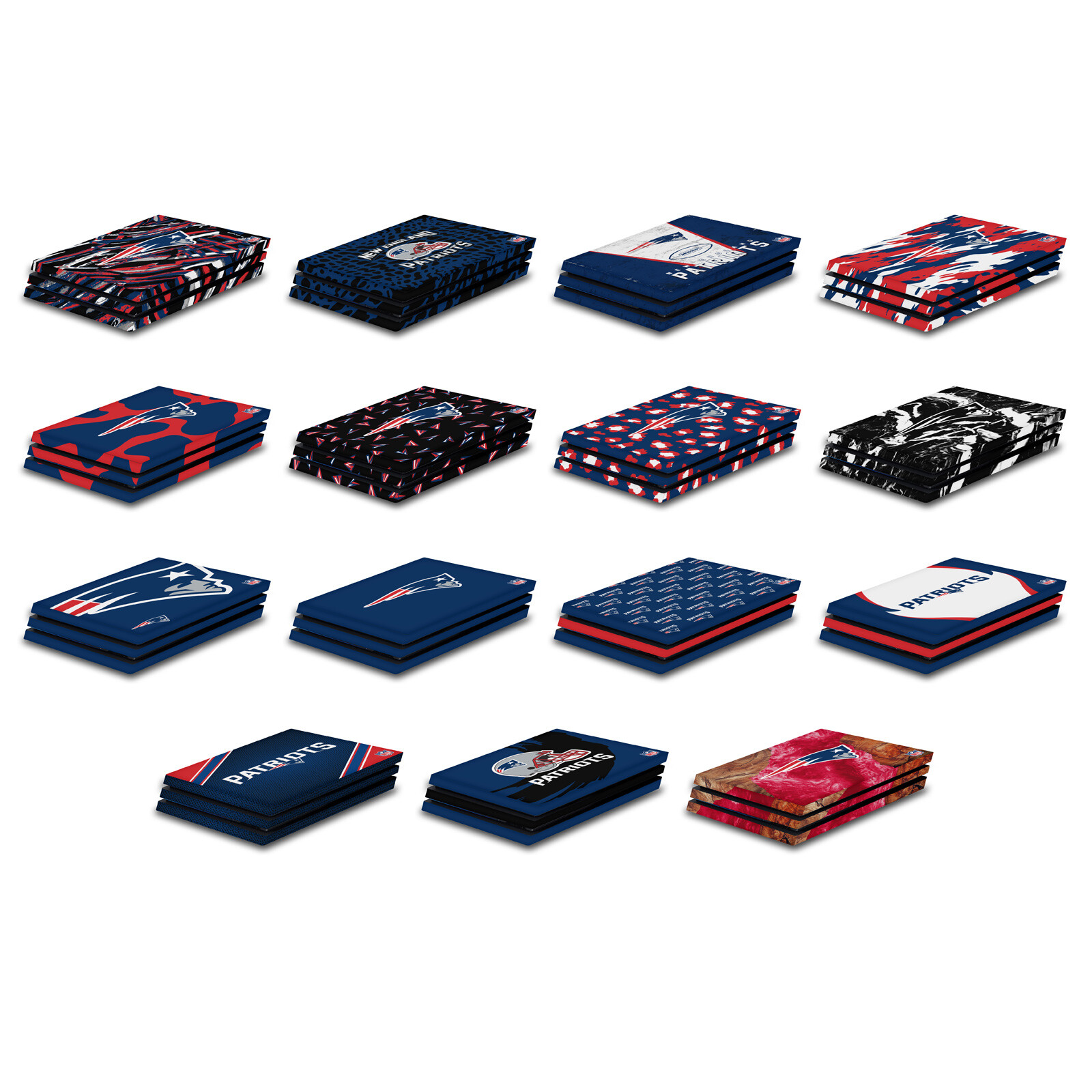 OFFICIAL NFL NEW ENGLAND PATRIOTS VINYL SKIN DECAL FOR SONY PS4 PRO CONSOLE