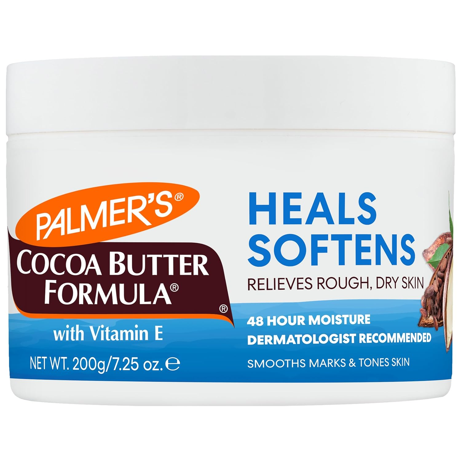 Cocoa Butter Solid Lotion with Vitamin E for Daily Moisturizing Skin Therapy  