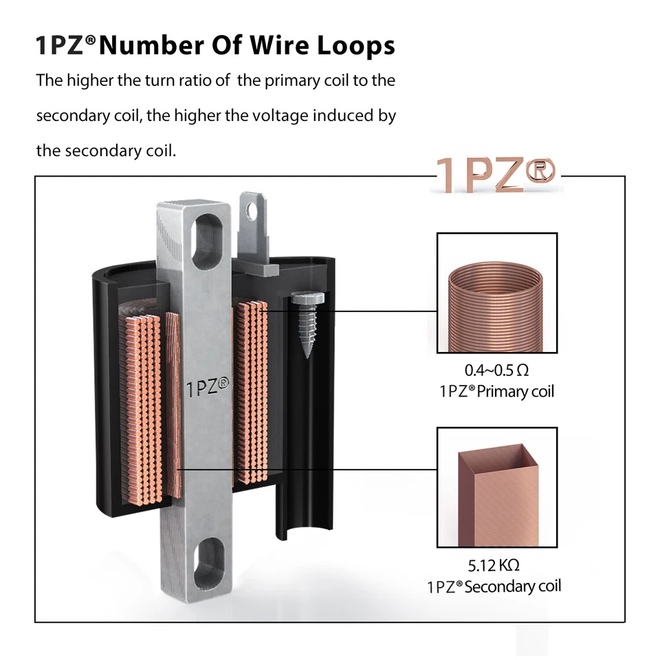 Black Ignition Coil Spark Plug Wire for KTM 65 85 105 125 SX XC SXS EXC - Image 2 of 4