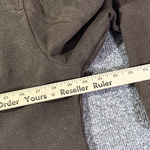 Chicos Jacket Womens 1 (Medium/8) Brown Long Sleeve Corduroy Button Up - Picture 12 of 13