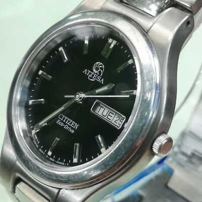 Vintage Citizen Eco-drive ATTESA men Quartz watch. B800-k17918. | eBay