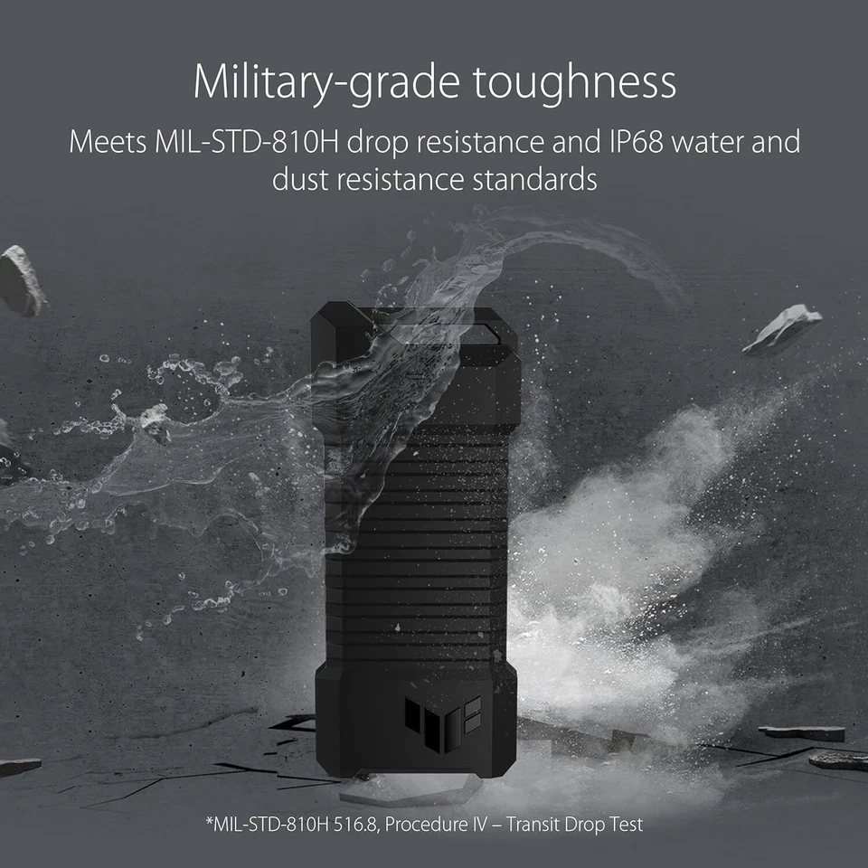 ASUS TUF Gaming A1 External M.2 NVMe PCIe SSD SATA interfac Enclosure - USB-C, - Image 4 of 4