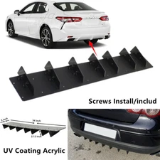 34x5" Fit For Toyota Camry 2018-2022 Rear Bumper Lower Diffuser Shark Fin Trim