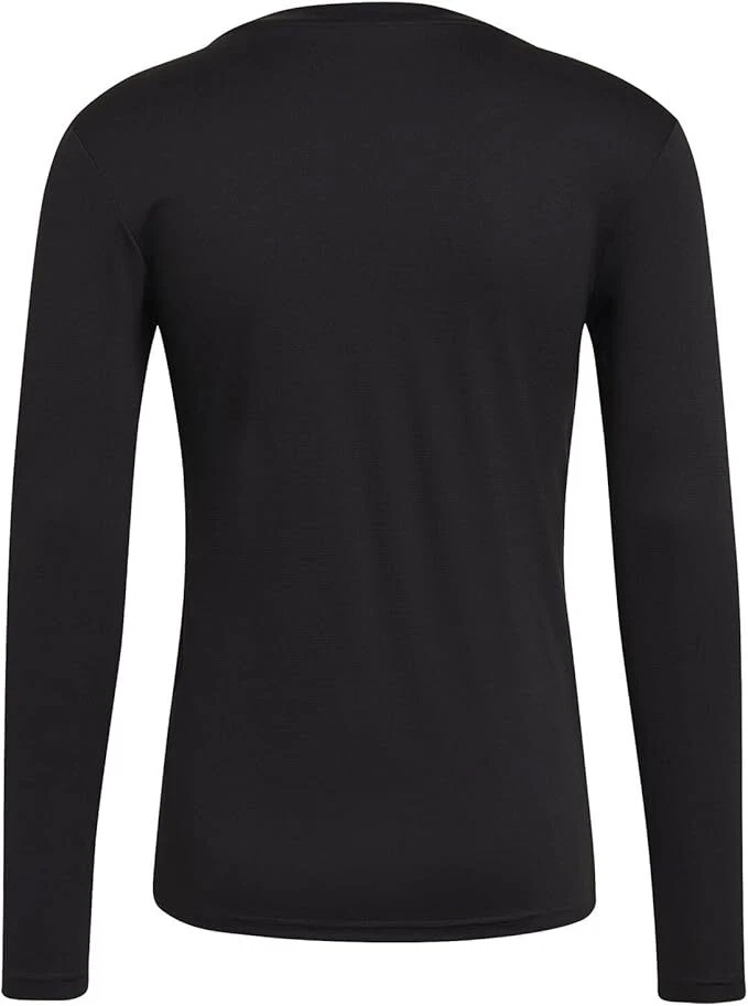 Adidas Mens Base First Layer Thermal Top T Shirt Crew Football Skins Baselayer - Image 2 of 2