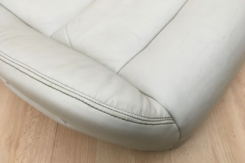 FRONT LEFT SEAT BASE LEATHER IVORY SPORT Jaguar XJ XJ8 XJR X350 2003-2010 #0002 - Picture 5 of 6