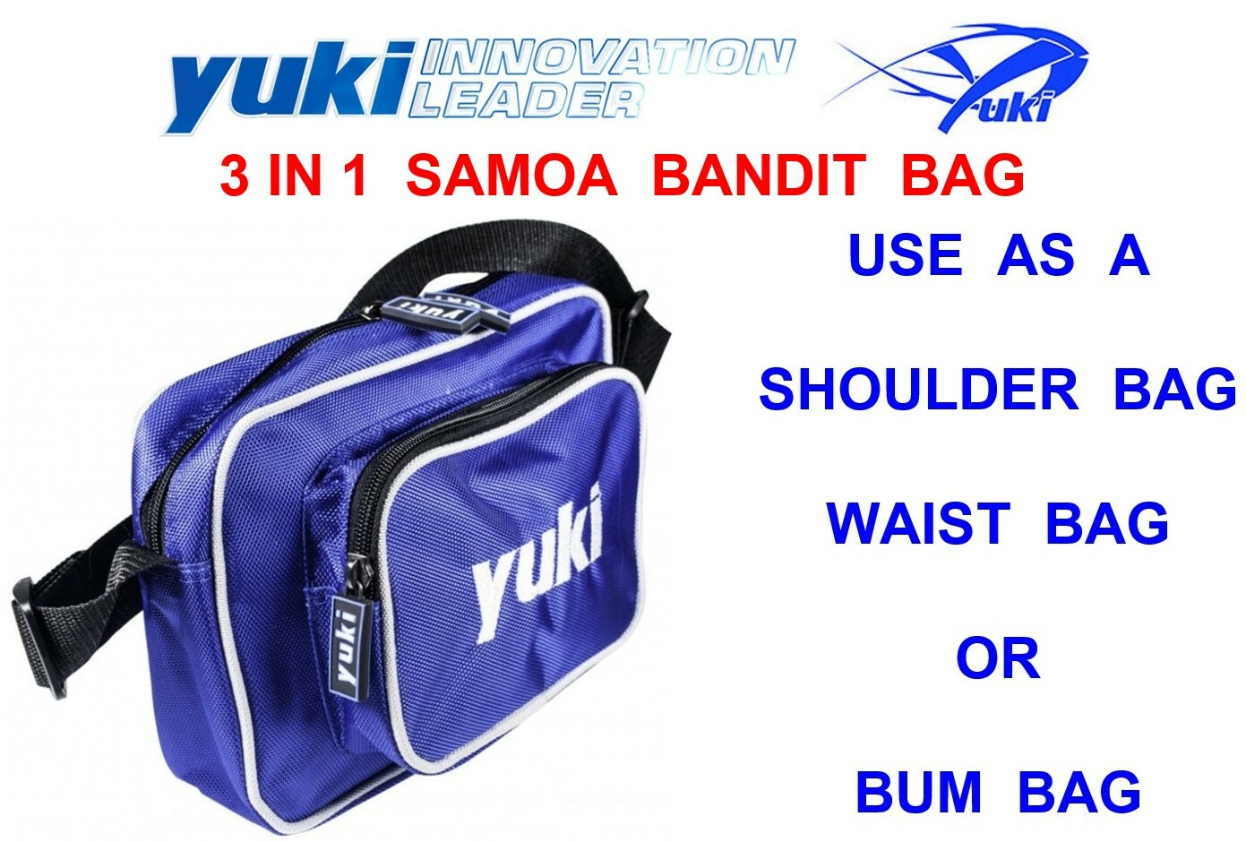 YUKI SAMOA BANDIT BAG: SEA FISHING TACKLE 3 IN 1 SHOULDER WAIST BUM BAG BITS BAG