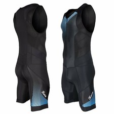 Youth Triathlon Race Suit - Speedsuit Skinsuit Trisuit Sleeveless - One-Piece Ve