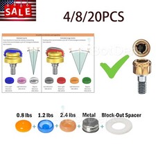 US Dental Overdenture Implant Retention Cap Abutment Metal Housing Kit Xtra-Soft