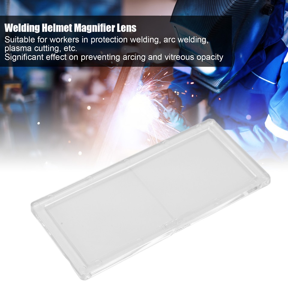 Welding Helmet Magnifier Lens Magnifying Cheater Replacement PC