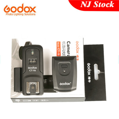 Godox CT-16 Wireless Flash Trigger Transmitter+Receiver Set for Canon Nikon