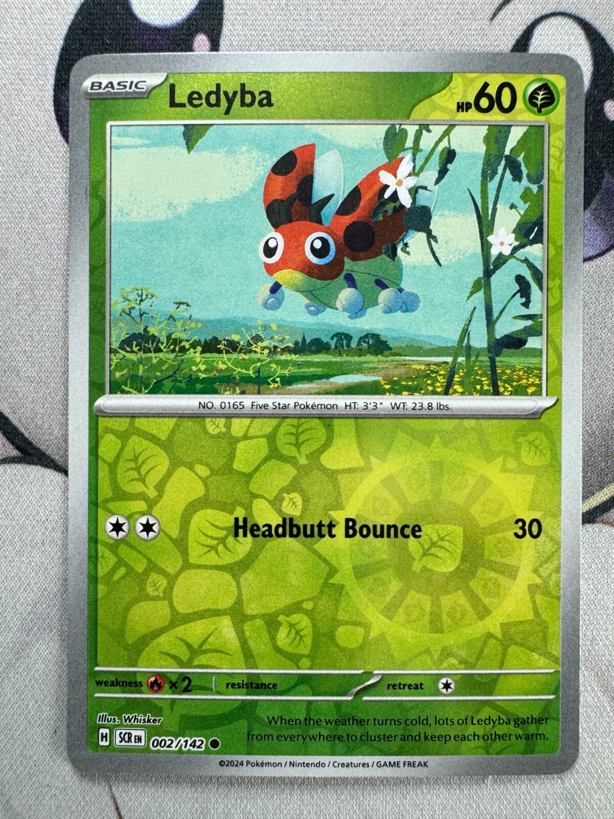 Ledyba Reverse Holo English Pokemon TCG BKCG374
