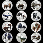 Africa Zambia 2014 12 Styles Endangered Animal Species 1000 Kwacha Silver Coin