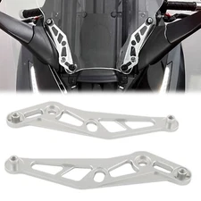 Motorcycle Adjustable Windshield Bracket Holder For HONDA FORZA 350 21-24 Silver