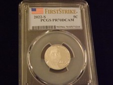 2022-S Nickel First Strike PCGS PR 70 DCAM