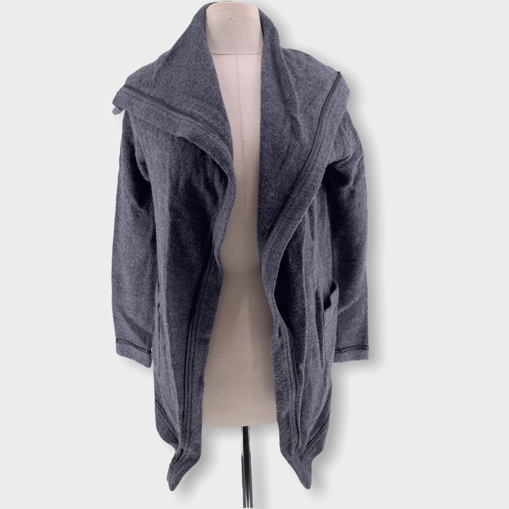 Scarf Boiled Wool Wrap Cardigan Boiled Wool Wrap Cardigan (COS