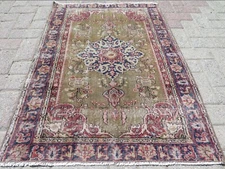 Turkish Small Rug, Small Carpet, Khaki Rug, Bedroom Rug Modern Area Rugs 32"X46"