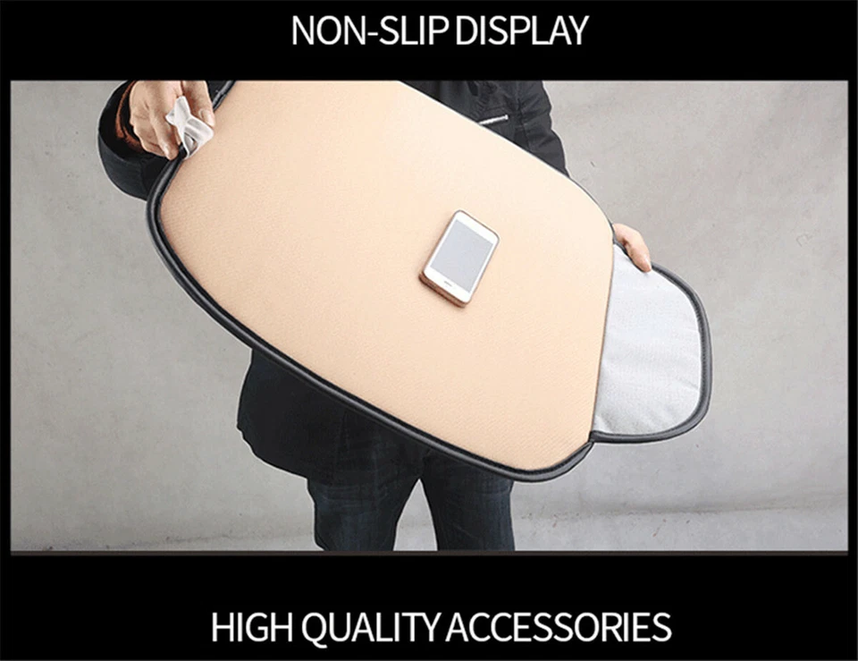 Protector de funda de asiento de coche trasero alfombrilla de cuero PU coche silla cojín accesorios Foto 3 de 4