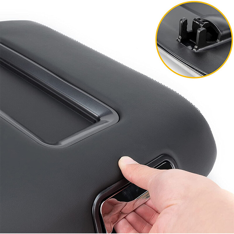 Tapa De Reposabrazos Para Consola Central De Chevy Silverado Gmc Sierra 2500 Hd 2014 2019 Negro 605983