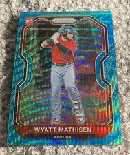 Wyatt Mathisen 2021 Panini Prizm Carolina Blue RC #84 Arizona Diamondbacks