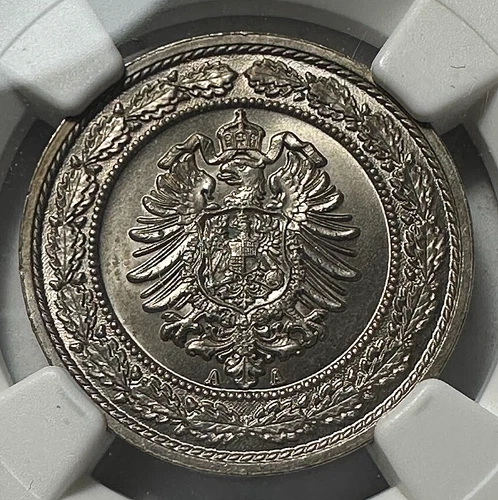 1888-A Germany 20 Pfennig NGC MS64 Very Flashy!
