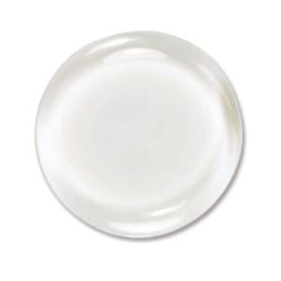20 BeadSmith Clear Glass Small 24mm Circle Tiles that Magnify Images *