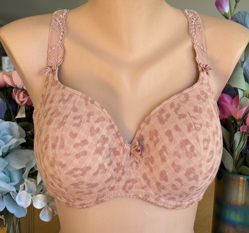 Prima Donna 36DD  MADISON Leopard Print Heart Shaped Underwire Bra #262121