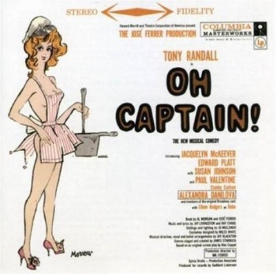 Tony Randall , Stanley Carlson, Alexandra Danilova And ''Oh Captain!'' Cast With E