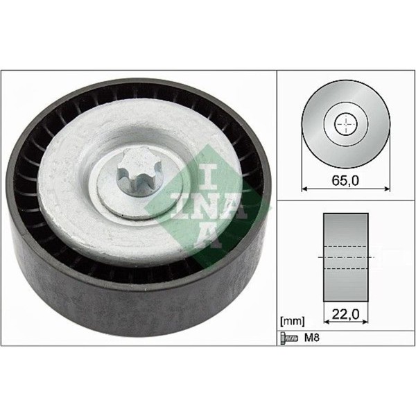 INA Umlenk FüHrungsrolle Keilrippenriemen FüR Smart Forfour 1.5 CDI 532 0667 10-image