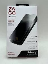 ZAGG Invisible Shield Privacy 360 Protect Screen Protector for iPhone 15 - New
