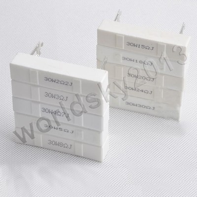 1-30ohm 30W Audio Speaker Divider Crossover Ceramic Resistance Cement Resistor #