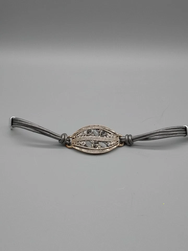 Versilbert Armreif Damenschmuck mit Strasssteine (magnetisch Verschluss ) - Bild 4 von 4