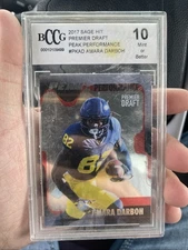 2017 SAGE HIT PREMIER DRAFT PEAK AMARA DARBOH ROOKIE GRADED BCCG 10 Michigan