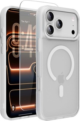 MagSafe Compatible Magnetic Case with Screen Protector for iPhone 17 Pro Max