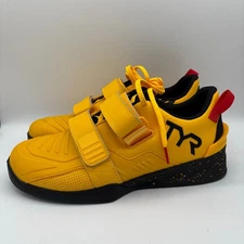 TYR L-2 Lifter Shoes Mens Size 11.5 Yellow Black Zen Weightlifting Gym Sneakers