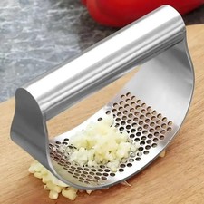 Garlic Press, Garlic Crusher, Garlic Mincer, Stainless Steel, Kitchen Tool, Easy