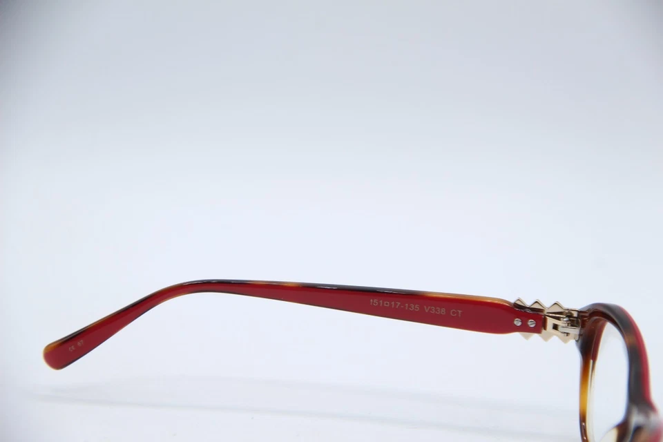 NUEVAS GAFAS VERA WANG V338 CT ROJO HABANA MARCOS AUTÉNTICOS 51-17 Foto 3 de 4