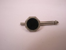 SINGLES 1 5/16" Black Octagon Vintage Formal Tux Prom Groom Shirt Stud b163