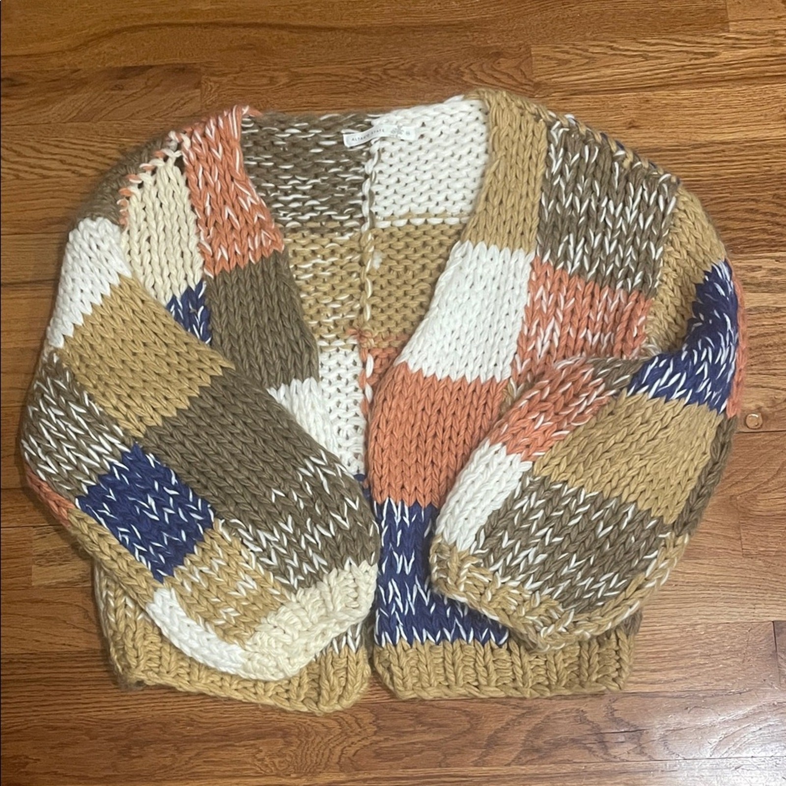 Altar’d State Atlas Patchwork Chunky Multicolored… - image 1