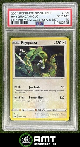Rayquaza PSA 10 2019-2023 Pokemon Sword & Shield Black Star Promos Holo Sea Sky