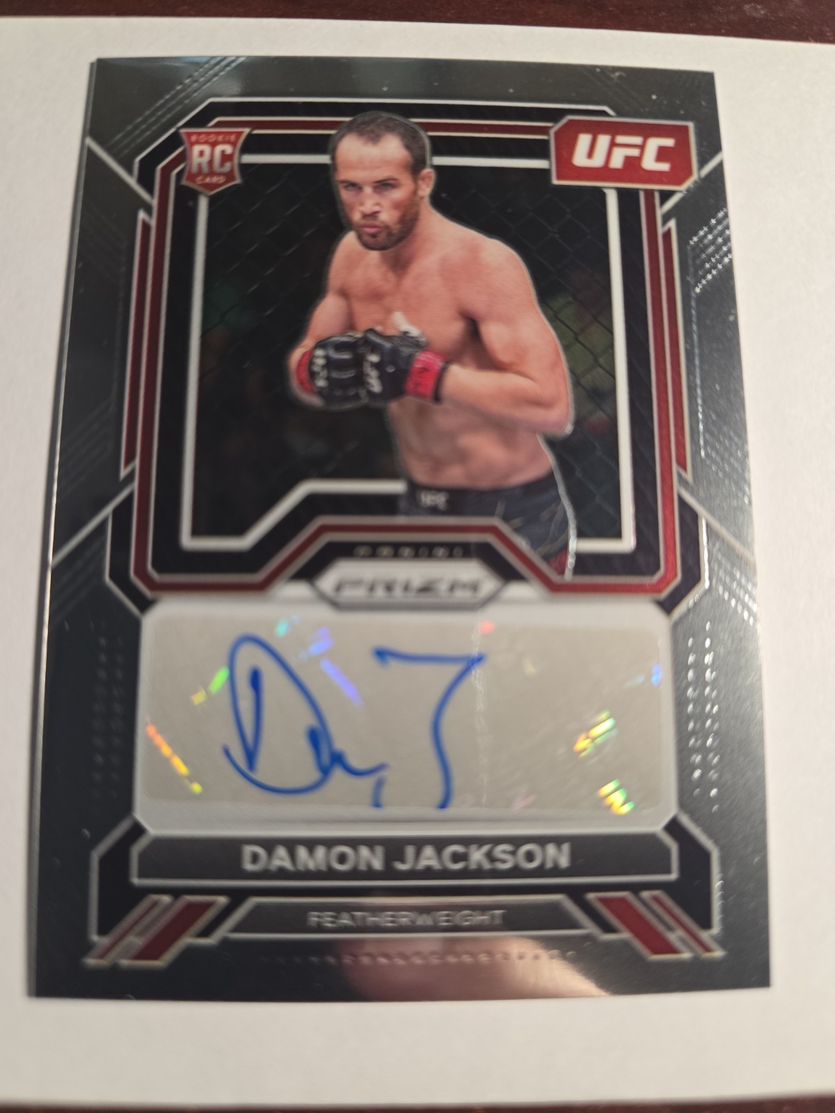 2023 Panini Prizm UFC Damon Jackson Superstar Auto RC Card Prizm #SA-DJN