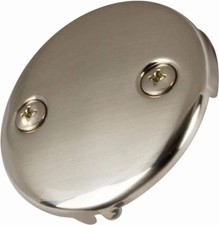 PROFLO PF632BN Two Hole Overflow Plate, Brushed Nickel