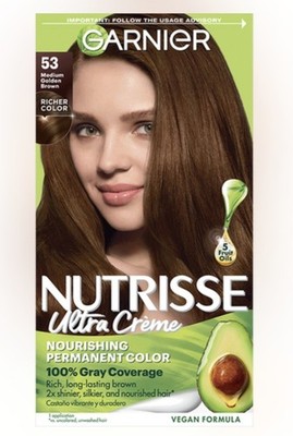 Garnier Nutrisse Ultra Crème Permanent Hair Dye 53 Medium Golden Brown Vegan