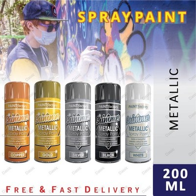 Metallic Sprühlack Aerosoldose matt glänzend DIY Holz Metall Kunststoff 200ml
