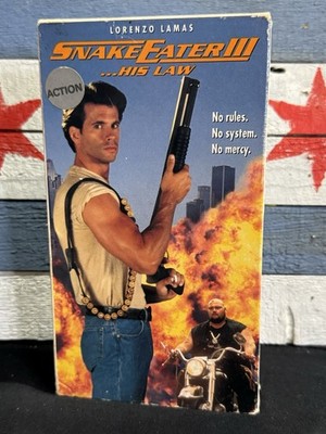 Snake Eater 3 - His Law (VHS, 1992) Lorenzo Lamas Paramount