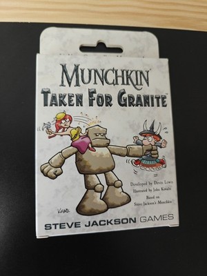 Taken For Granite 56 Card Booster Munchkin Game Steve Jackson 1591 Expansion