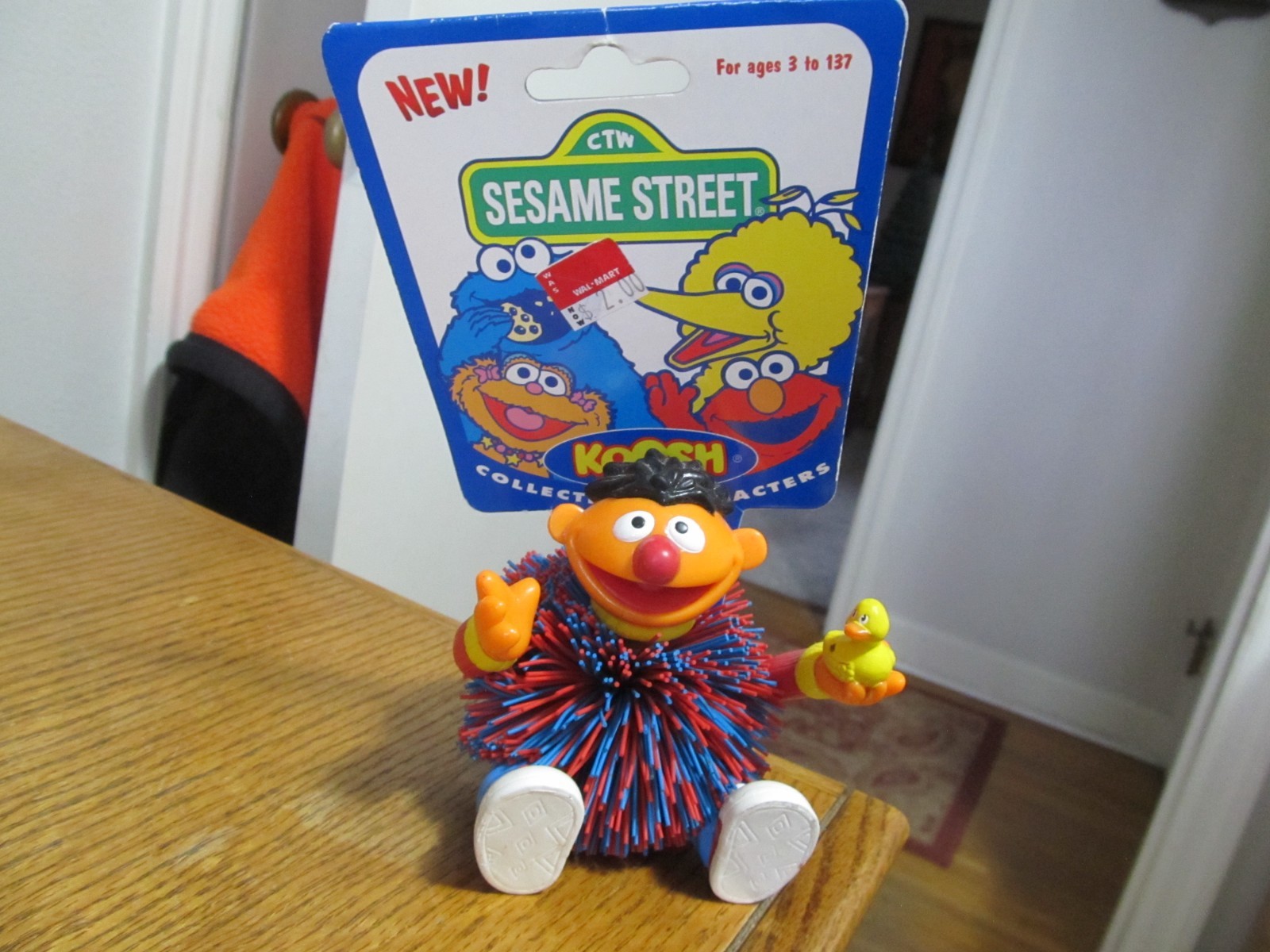 Nuevo de Lote Antiguo Ernie Plaza Sésamo Koosh Ball Kooshie 1996 Nuevo Raro - Envío Gratuito