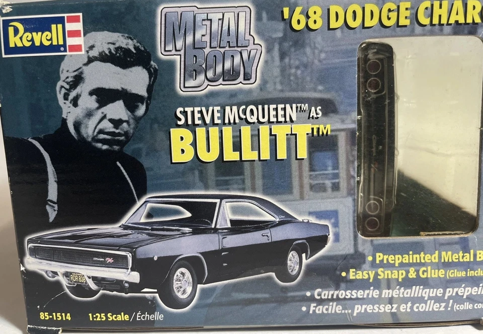 Dodge Charger R/T 1968 Steve McQueen Bullitt Revell 1:25 raro dueño original *LEER* Foto 4 de 4